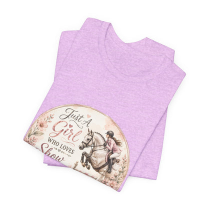 Just A Girl Who Loves Show Jumping Equestrian T-Shirt