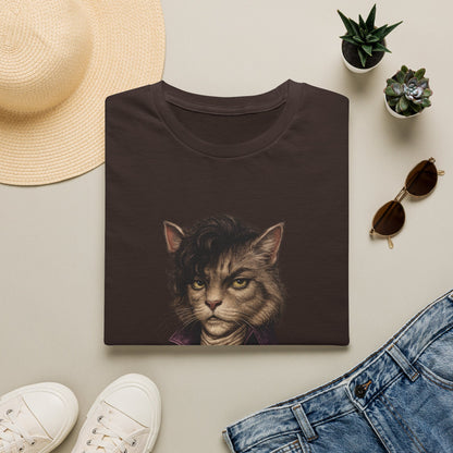 Prince Cat Parody T-Shirt — Regal Cat with Ankh Graphic