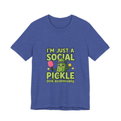Social Pickle Tee — "I'm Just a Social Pickle" Funny Graphic T-Shirt