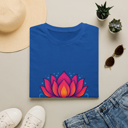 Vibrant Lotus Flower Sacred Indian Art T-Shirt