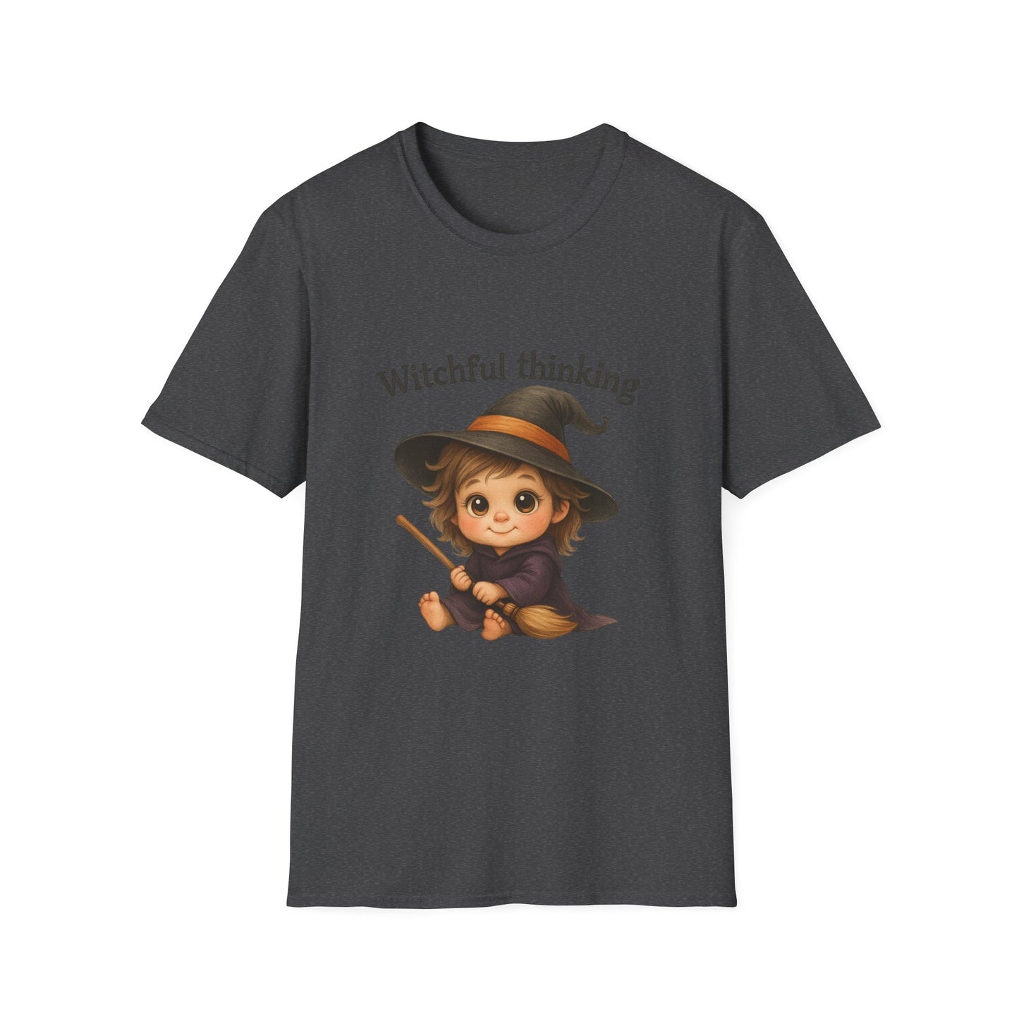 Witchful Thinking T-Shirt — Cute Witch Girl Halloween Tee