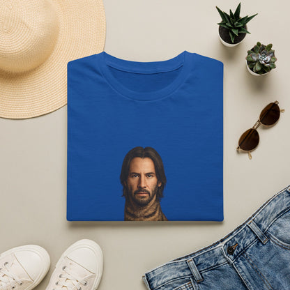 Keanu Reeves Cat Parody — Surreal Celebrity-Style Cat Portrait Shirt