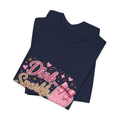 Dink Sparkle Repeat Funny Pickleball T-Shirt