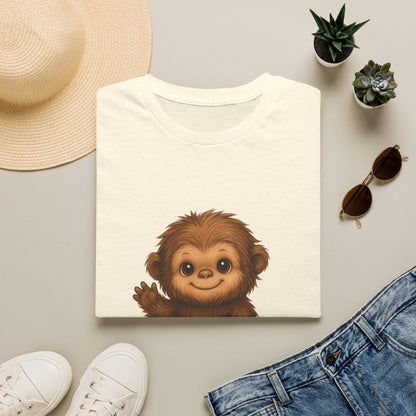 T-Shirt — Cute Baby Monkey "Let’s Hang Out" Graphic Tee