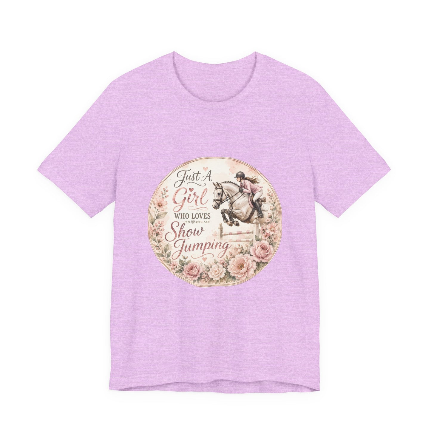 Just A Girl Who Loves Show Jumping Equestrian T-Shirt