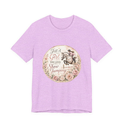 Just A Girl Who Loves Show Jumping Equestrian T-Shirt