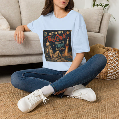 T-Shirt — "The Sky Isn't The Limit" Vintage Space Retro Graphic Tee