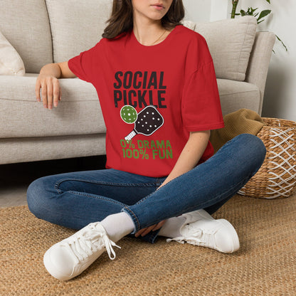 0% Drama 100% Fun Pickleball T-Shirt