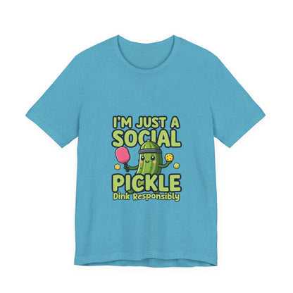 Social Pickle Tee — "I'm Just a Social Pickle" Funny Graphic T-Shirt