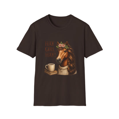 Hay Girl Hay! Horse Graphic T‑Shirt — Hay Girl Hay Funny Horse