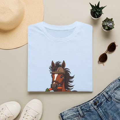 Barn Hair, Don't Care Funny Equestrian T-Shirt