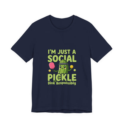 Social Pickle Tee — "I'm Just a Social Pickle" Funny Graphic T-Shirt