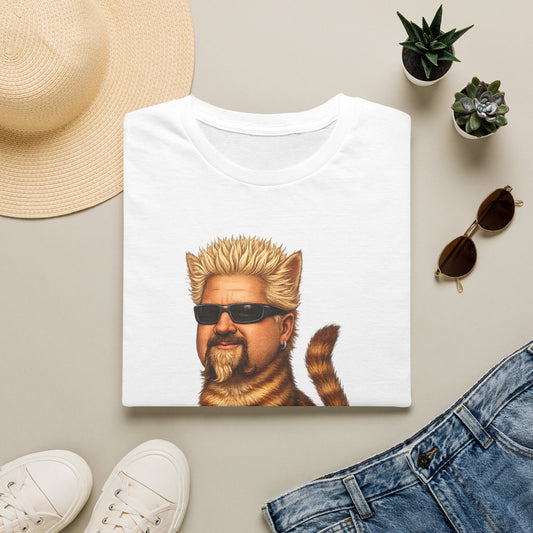 Guy Fieri Cat Funny Parody T-Shirt