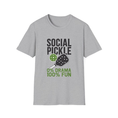 0% Drama 100% Fun Pickleball T-Shirt