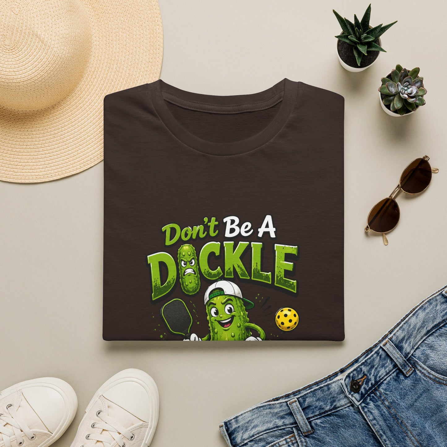 Don't Be a Dickle While Playing Pickle Funny Pickleball T-Shirt