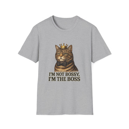 Cat Crown T‑Shirt — "I’m Not Bossy, I’m The Boss" Graphic Tee