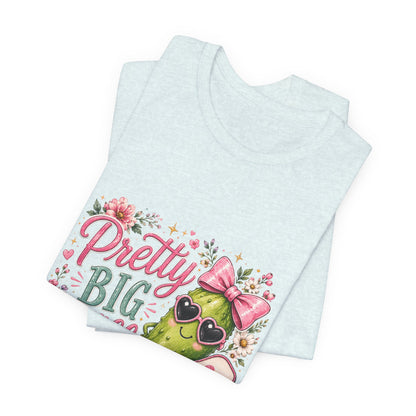 Pretty Big Dill T‑Shirt — Cute Pickleball Graphic Tee with Floral Accents