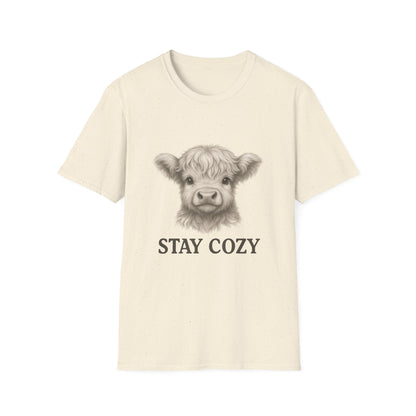 Stay Cozy Cute Highland Cow T-Shirt