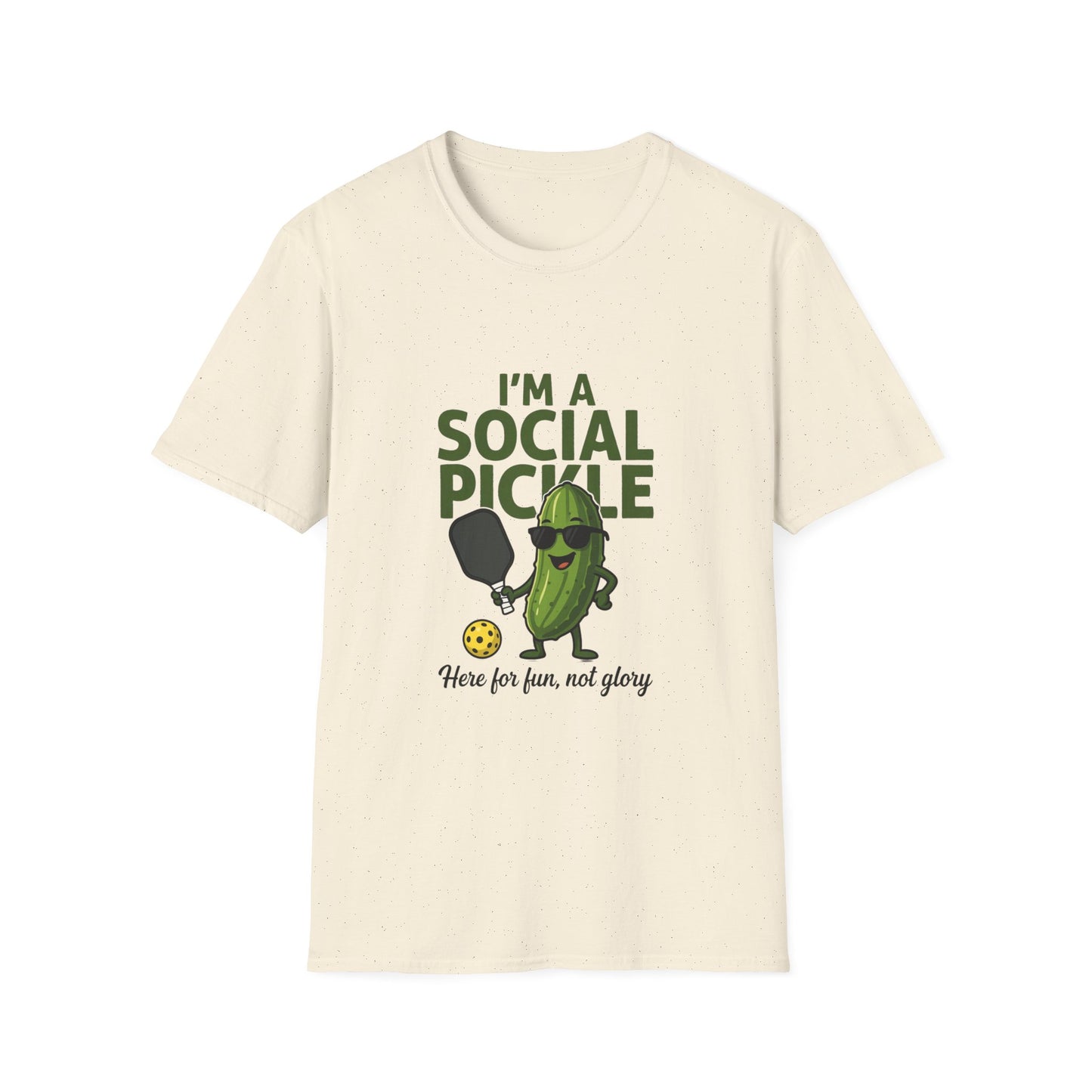 I'm a Social Pickle Here for Fun Not Glory Funny T-Shirt