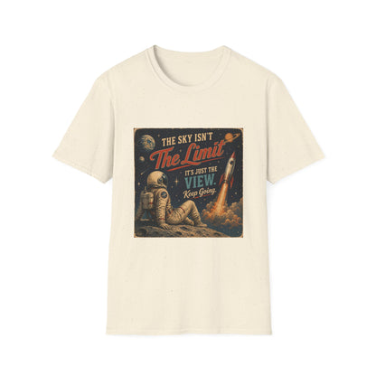 T-Shirt — "The Sky Isn't The Limit" Vintage Space Retro Graphic Tee