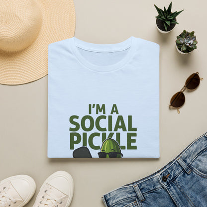 I'm a Social Pickle Here for Fun Not Glory Funny T-Shirt
