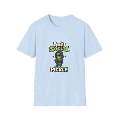 Anti Social Pickle T-Shirt — Funny Grumpy Pickleball Graphic Tee