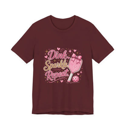 Dink Sparkle Repeat Funny Pickleball T-Shirt