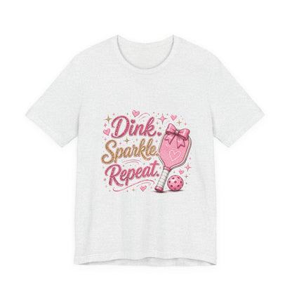 Dink Sparkle Repeat Funny Pickleball T-Shirt