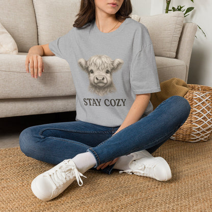Stay Cozy Cute Highland Cow T-Shirt