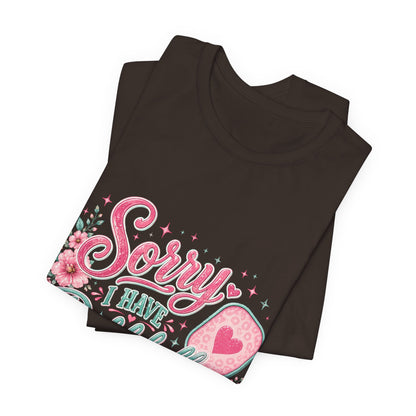 Sorry I Have Pickleball Tee — Cute Floral Pickleball T‑Shirt for Players
