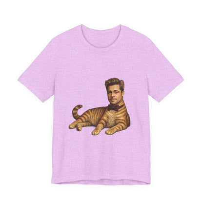 Brad Pitt Cat Parody T-Shirt