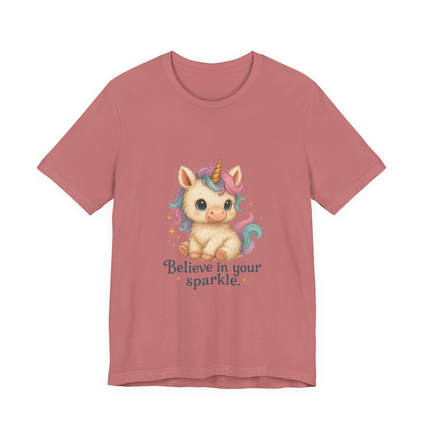 Believe in Your Sparkle Cute Unicorn T-Shirt