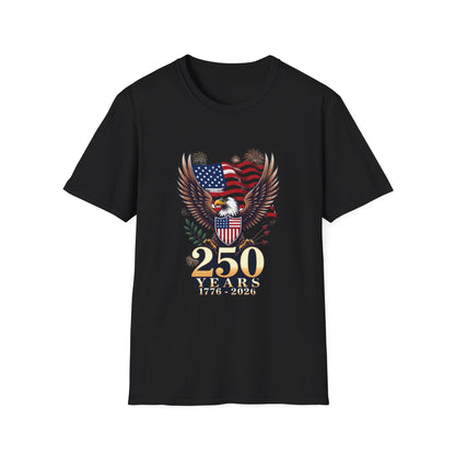 250 Years of Freedom 1776-2026 Patriotic T-Shirt