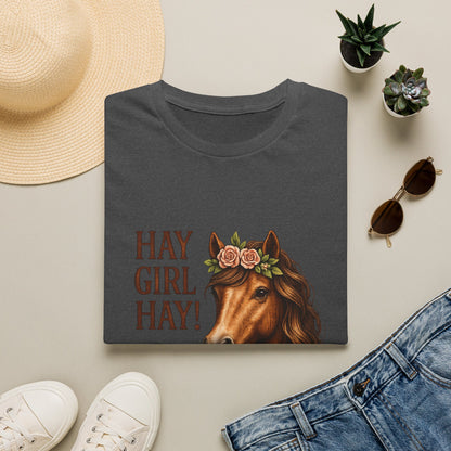 Hay Girl Hay! Horse Graphic T‑Shirt — Hay Girl Hay Funny Horse