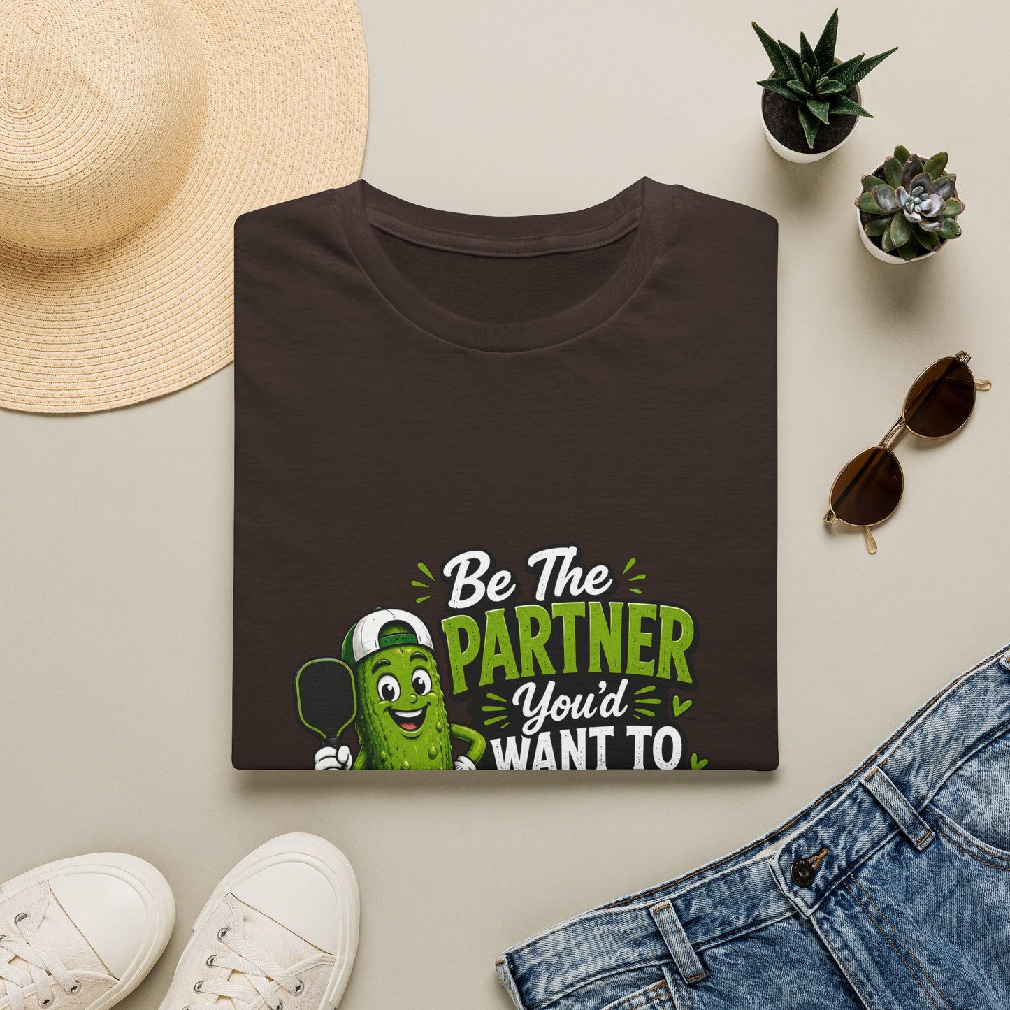 Pickle Partner T‑Shirt — “Be The Partner You’d Want To Play With” Funny Gaming/Board Game Tee