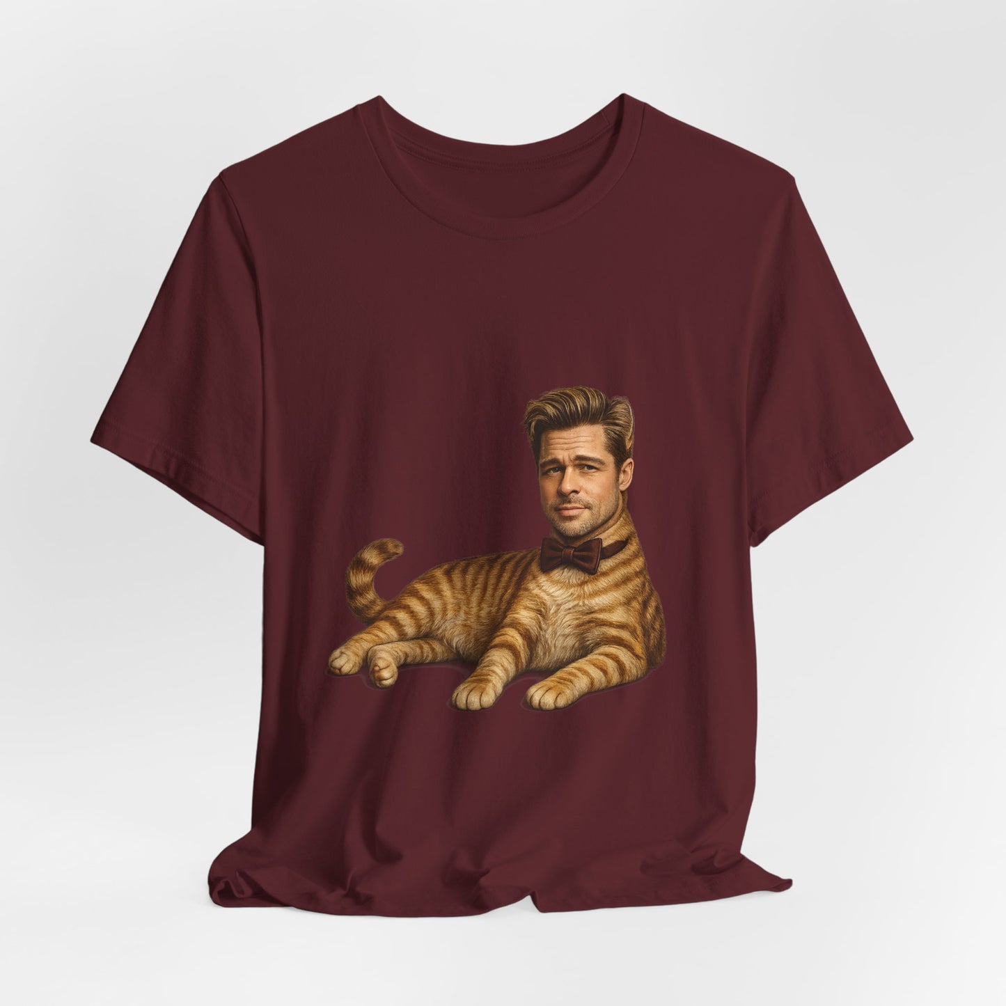Brad Pitt Cat Parody T-Shirt