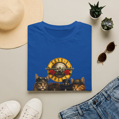Guns and Roses Cats Funny Band Parody T-Shirt