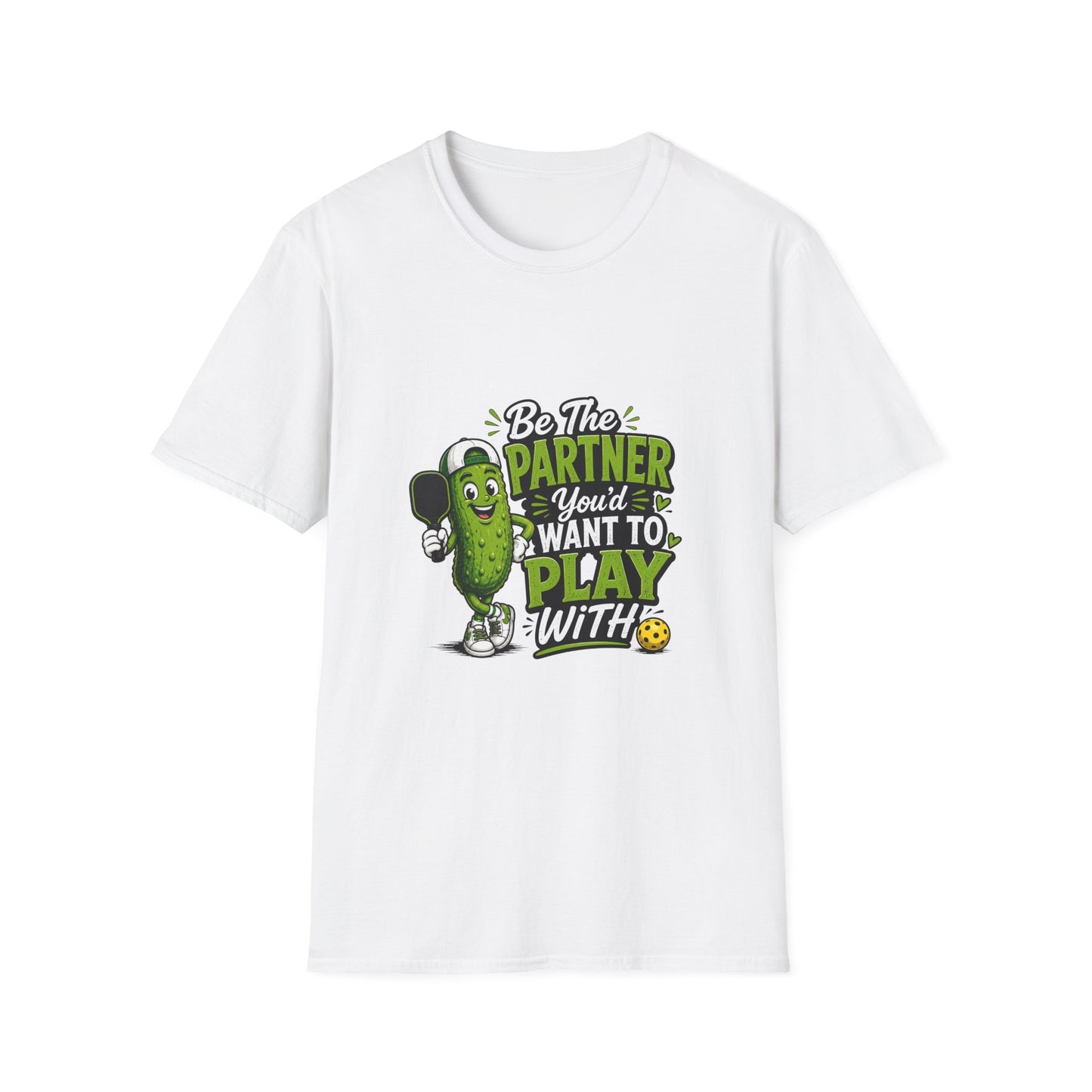 Pickle Partner T‑Shirt — “Be The Partner You’d Want To Play With” Funny Gaming/Board Game Tee