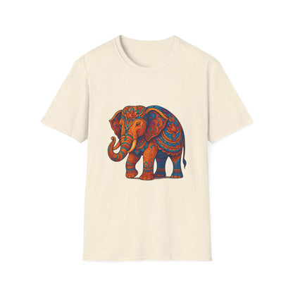 Vibrant Mandala Elephant Indian Art T-Shirt