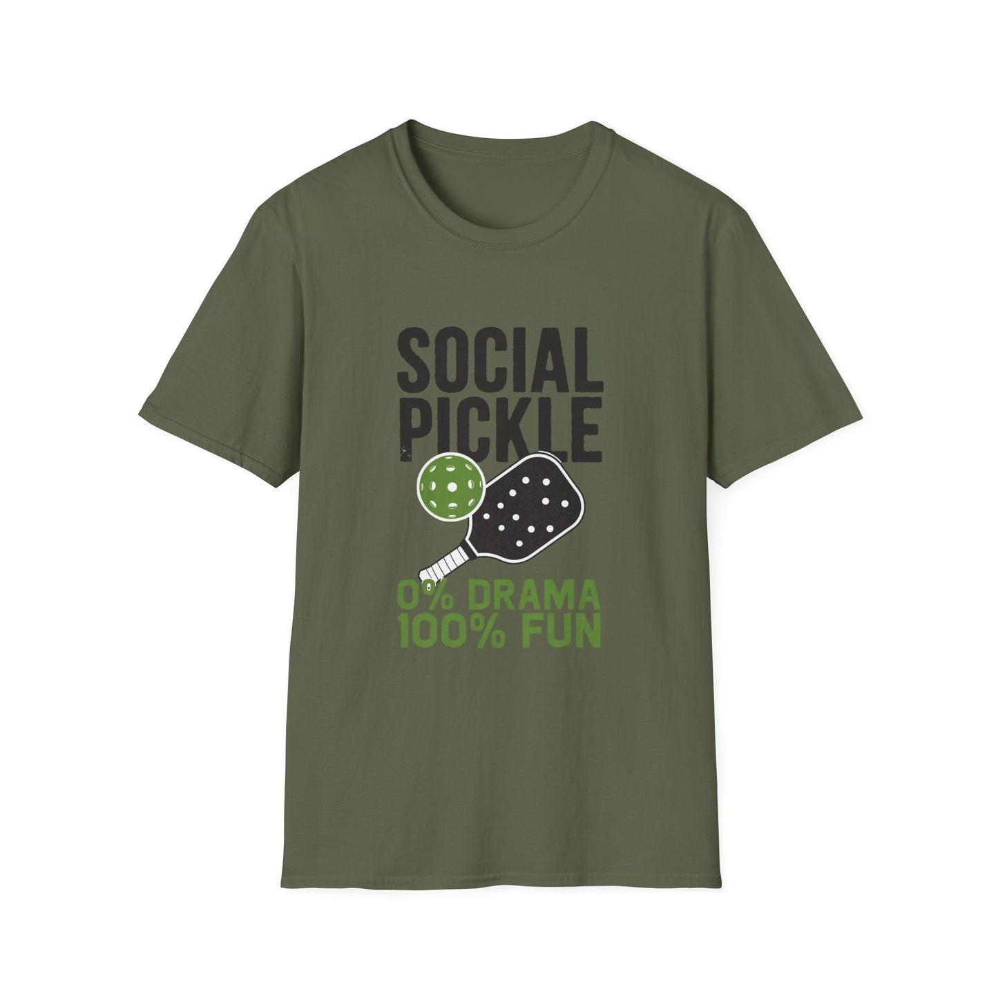 0% Drama 100% Fun Pickleball T-Shirt