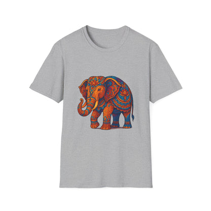 Vibrant Mandala Elephant Indian Art T-Shirt