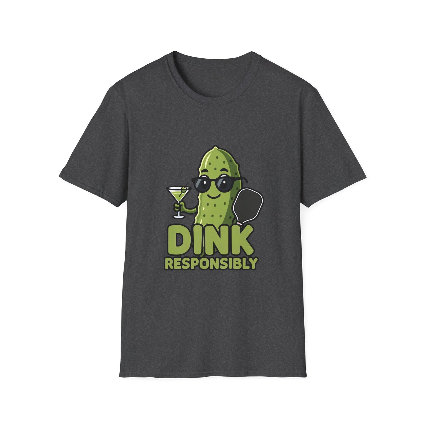 Dink Responsibly Funny Pickleball T-Shirt