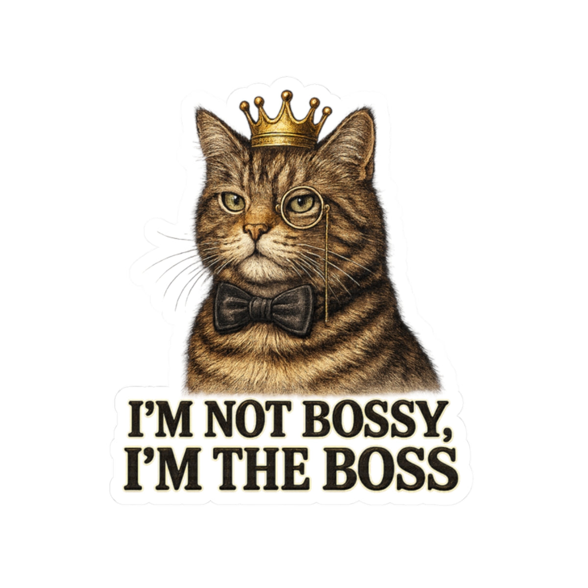 I'm Not Bossy, I'm The Boss CatFunny Sticker