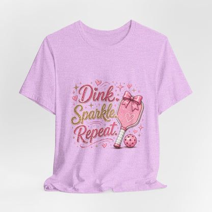 Dink Sparkle Repeat Funny Pickleball T-Shirt