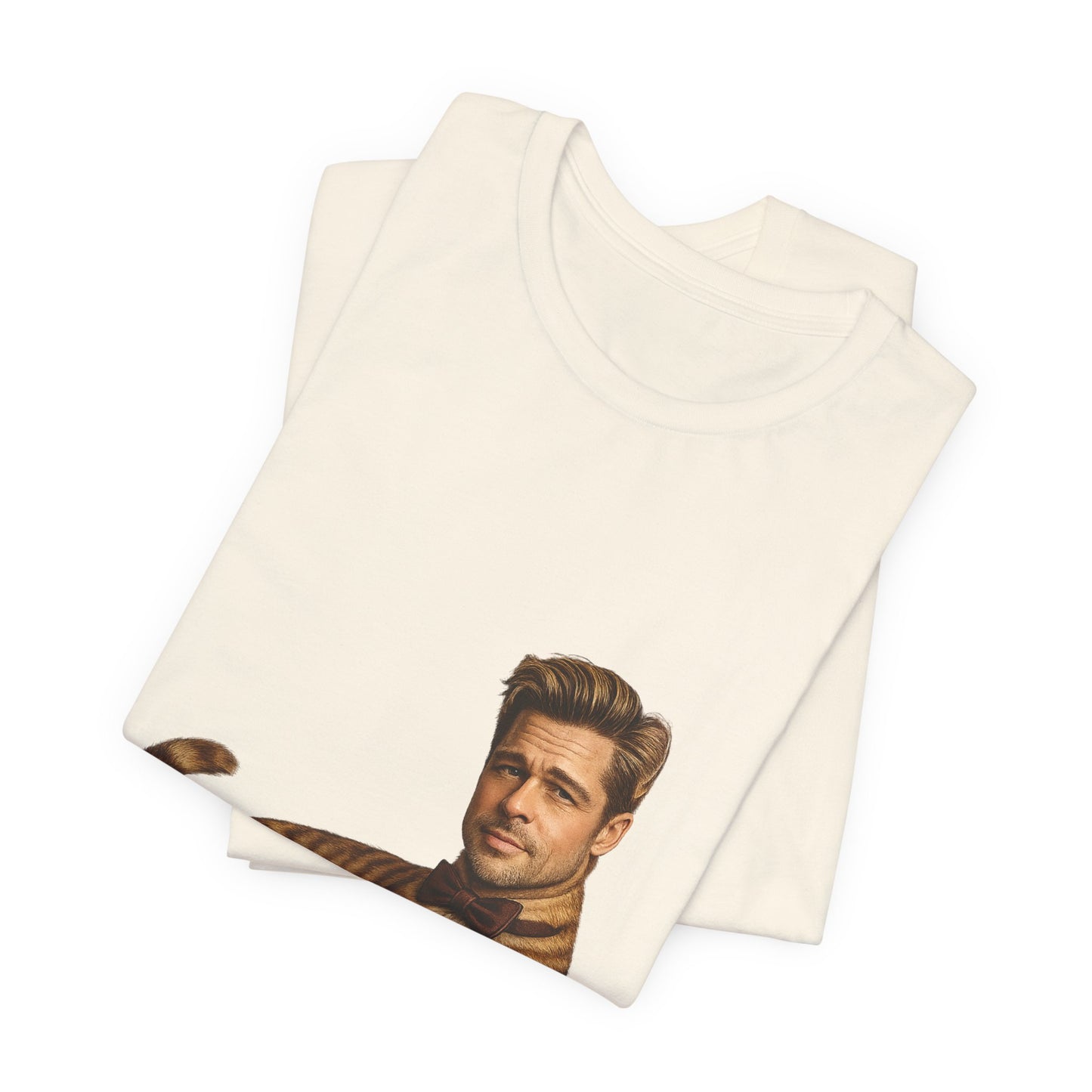 Brad Pitt Cat Parody T-Shirt