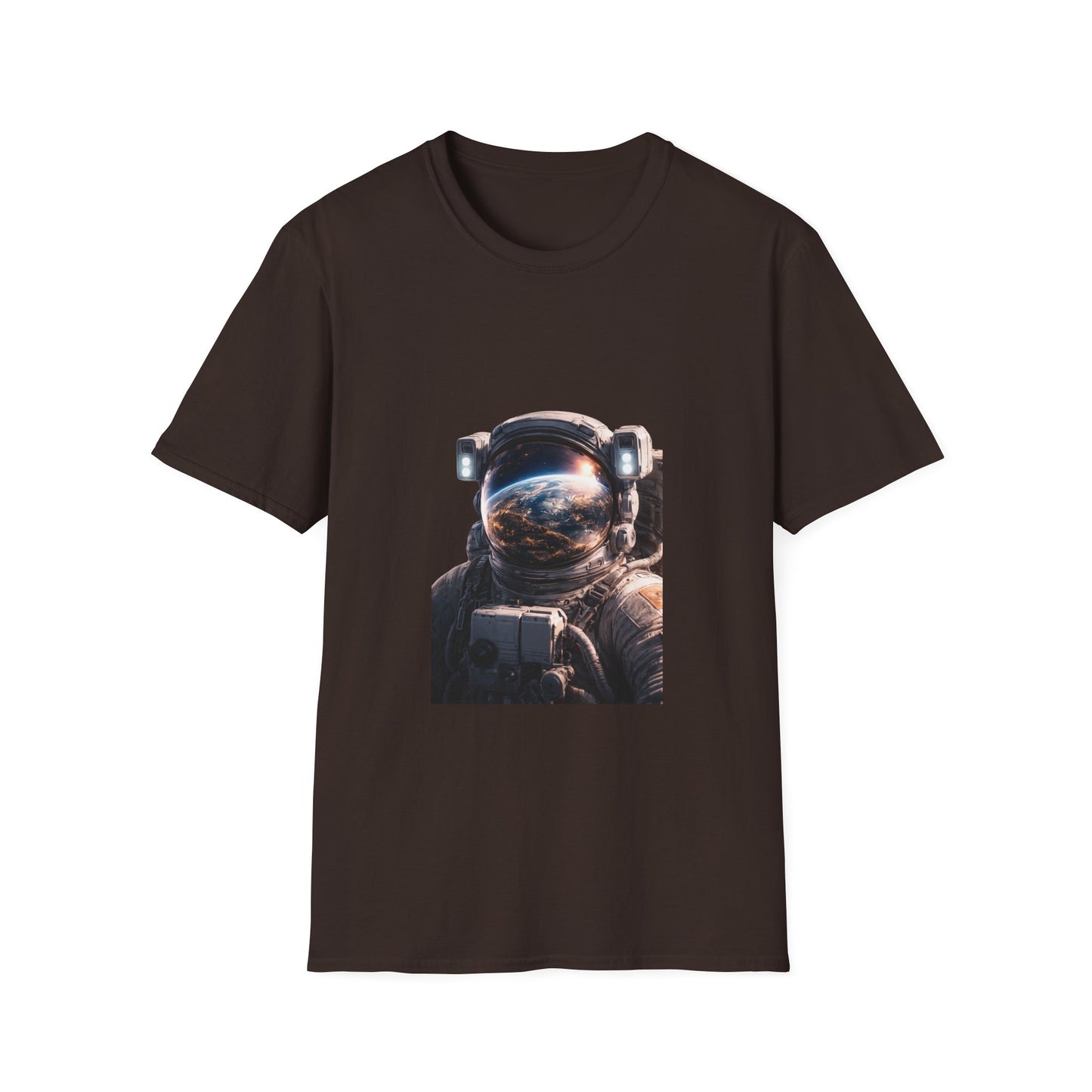 Earth From Space Astronaut Helmet T-Shirt