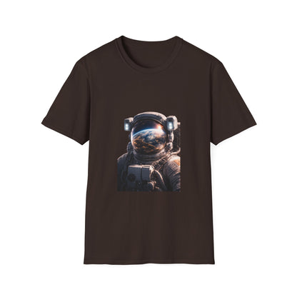 Earth From Space Astronaut Helmet T-Shirt