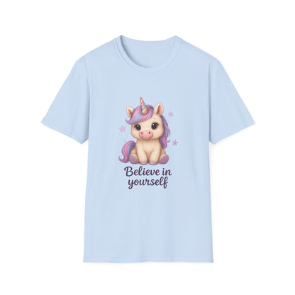 Believe in Yourself Cute Unicorn T-Shirt