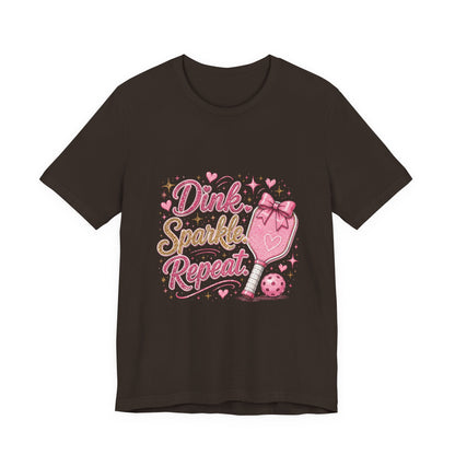 Dink Sparkle Repeat Funny Pickleball T-Shirt
