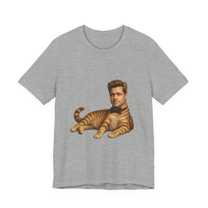 Brad Pitt Cat Parody T-Shirt